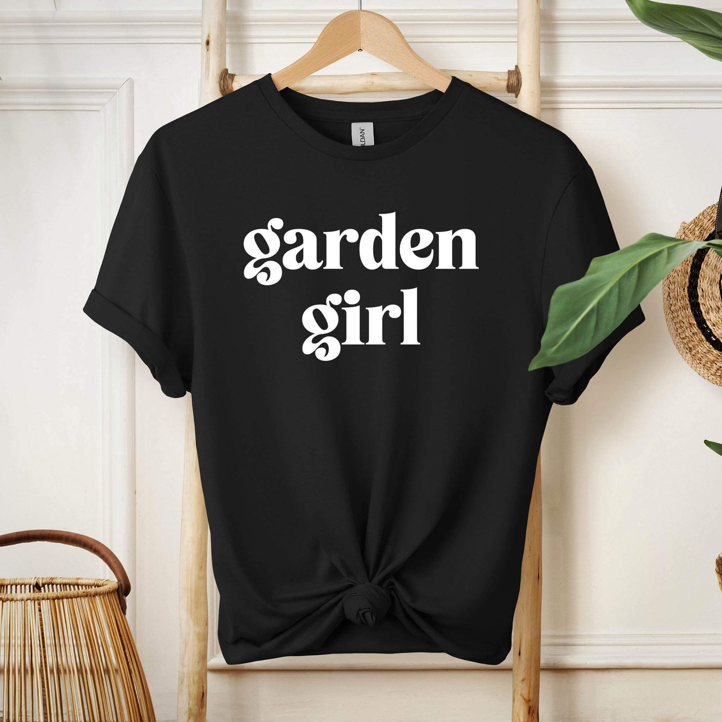 004-02 Garden Girl Dark T-Shirt