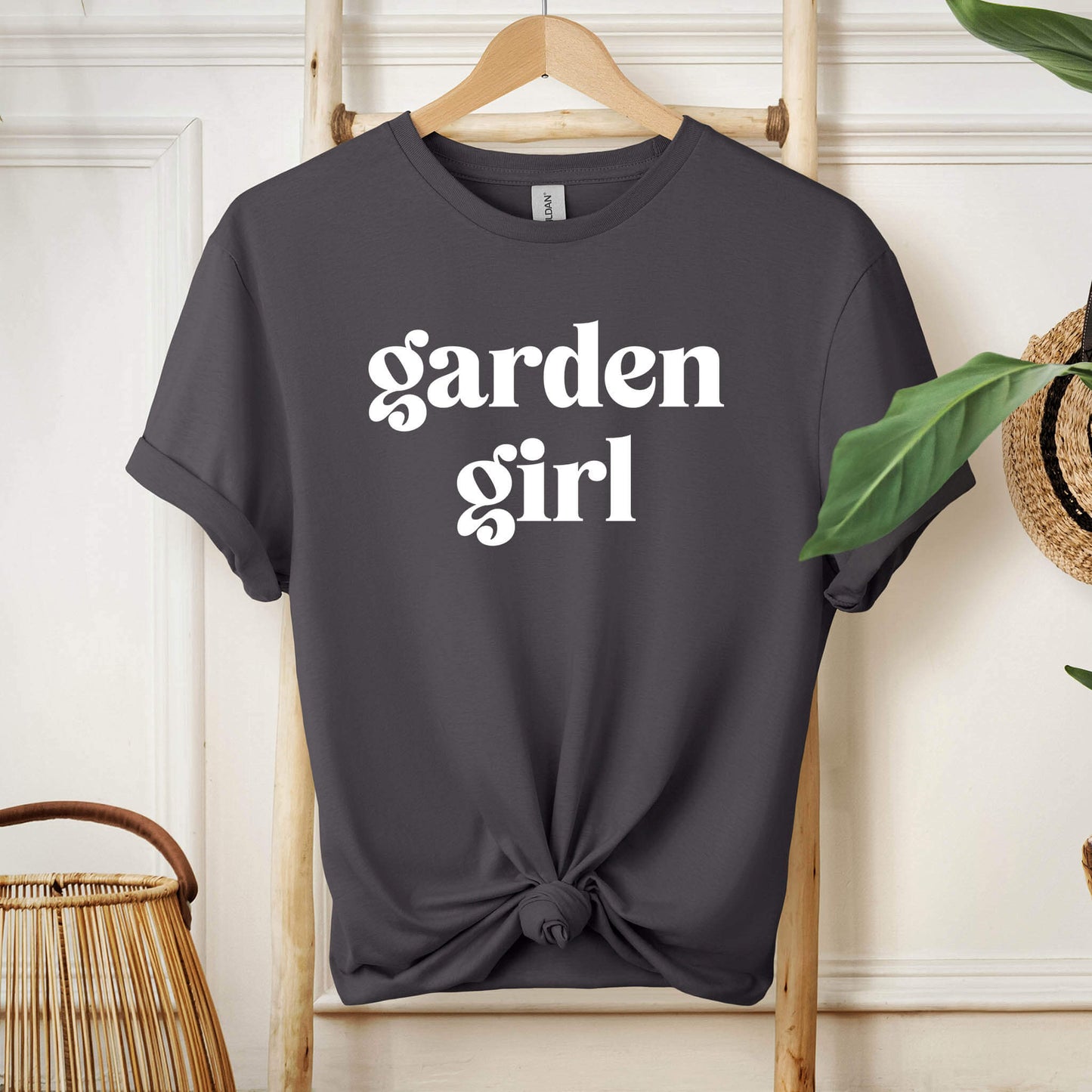 004-02 Garden Girl Dark T-Shirt