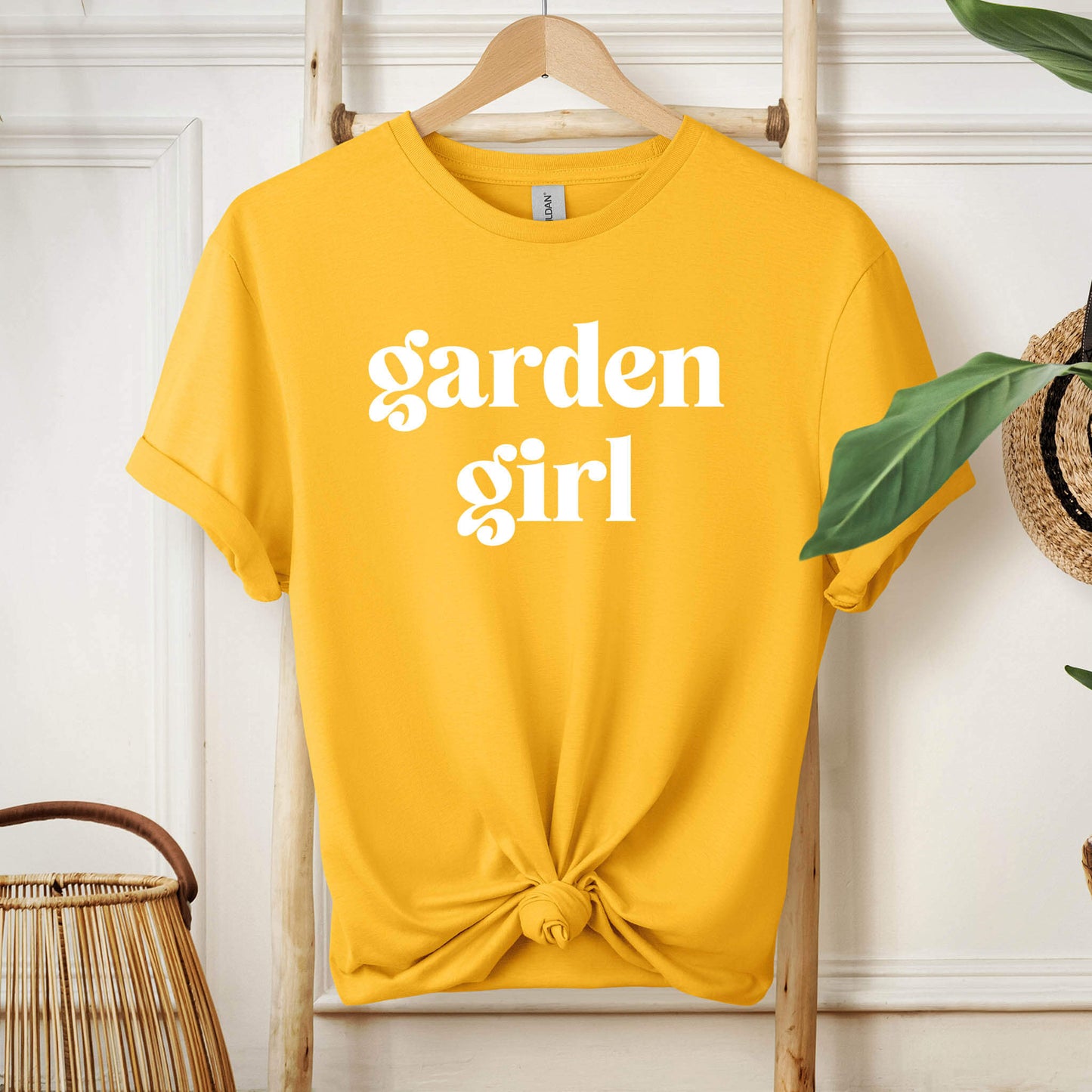 004-02 Garden Girl Dark T-Shirt