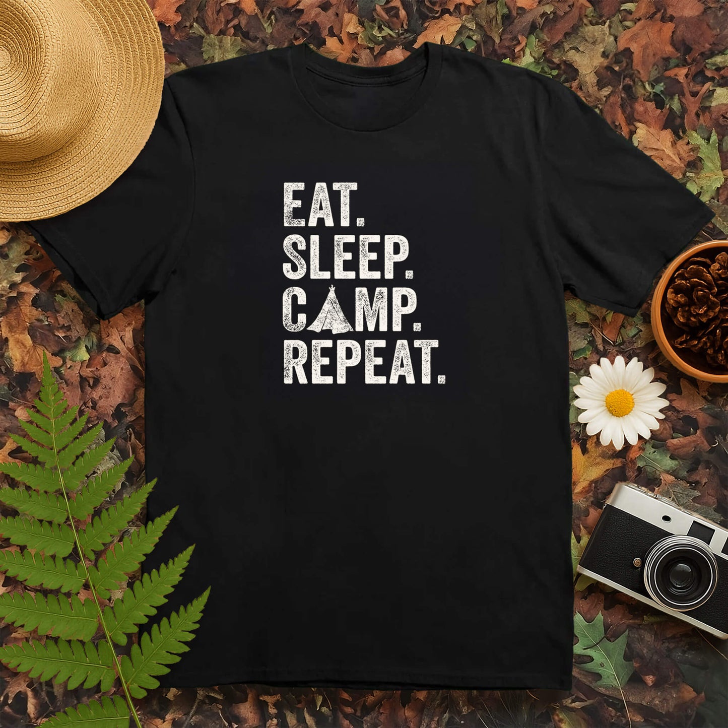 Eat Sleep Camp Repeat T-Shirt