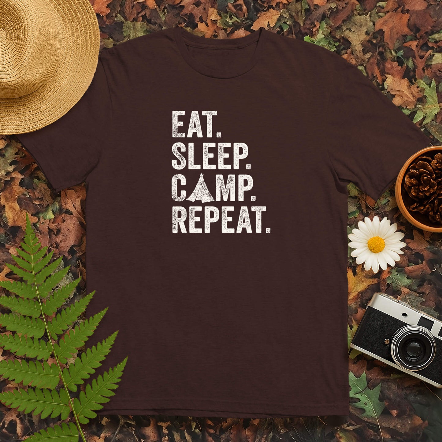 Eat Sleep Camp Repeat T-Shirt