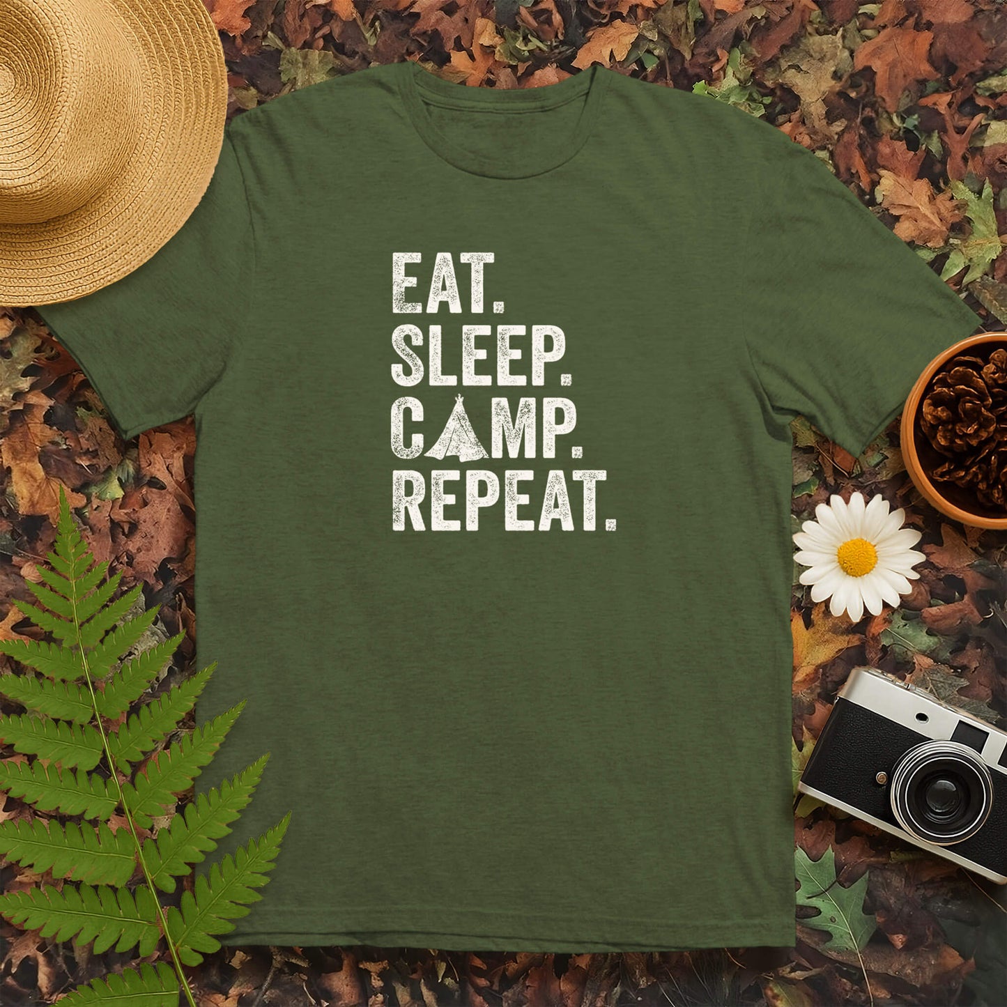 Eat Sleep Camp Repeat T-Shirt