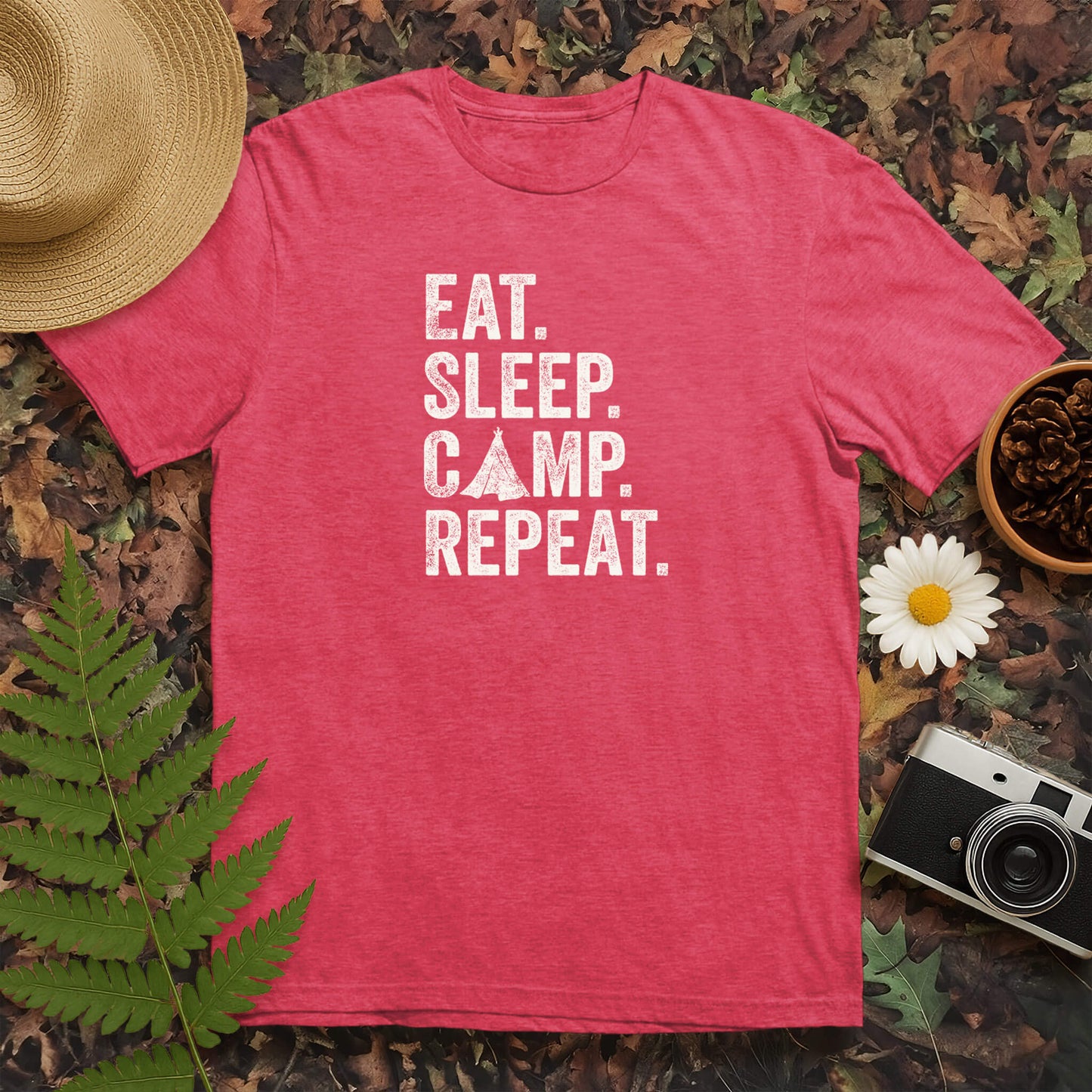 Eat Sleep Camp Repeat T-Shirt