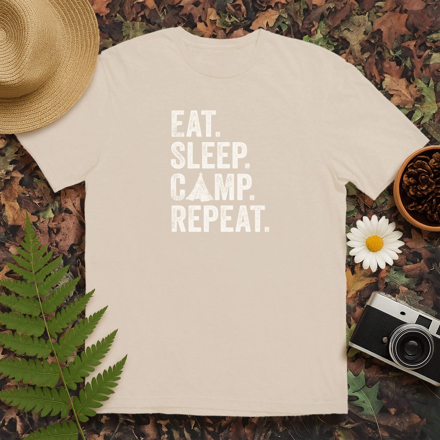 Eat Sleep Camp Repeat T-Shirt