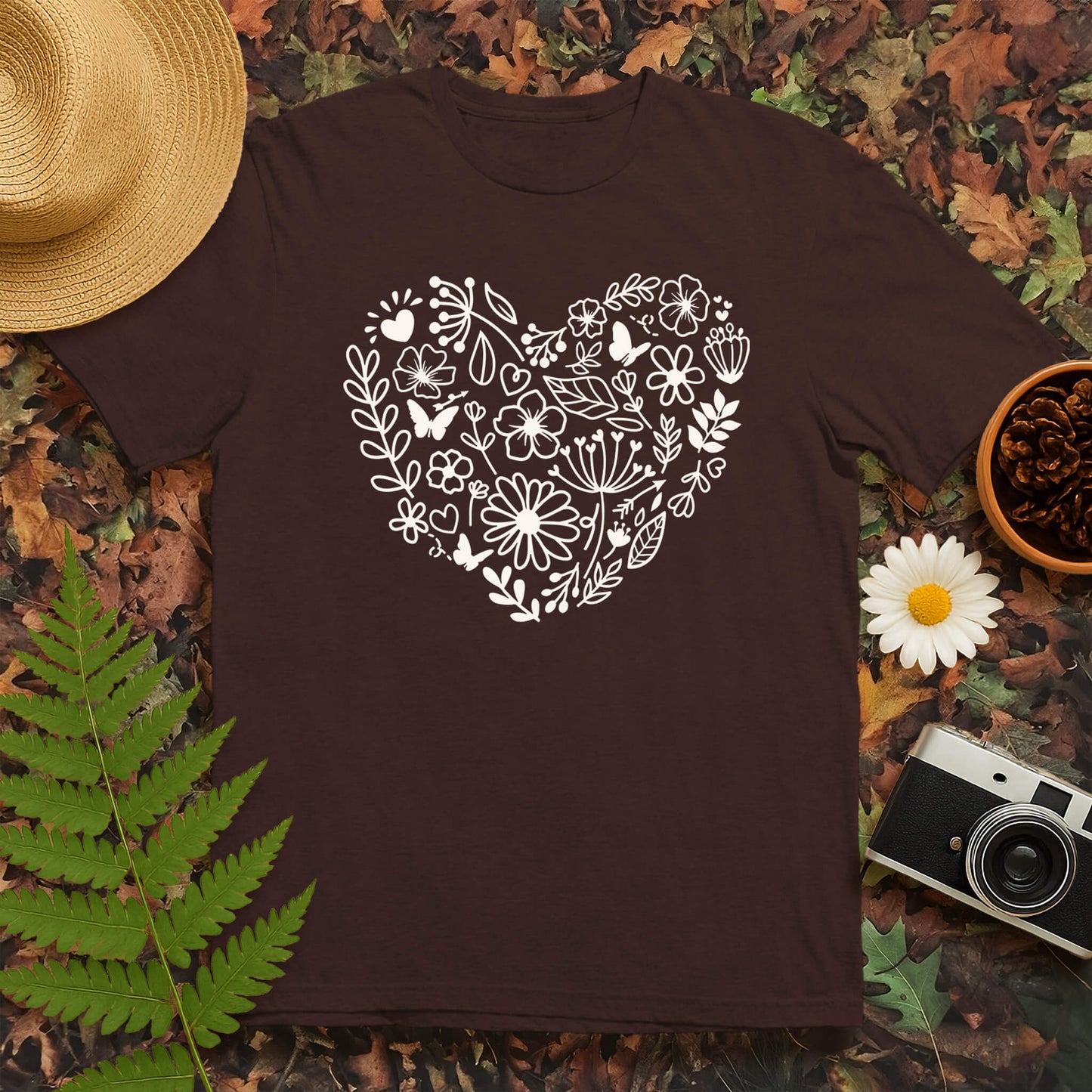 Heart Flowers T-Shirt