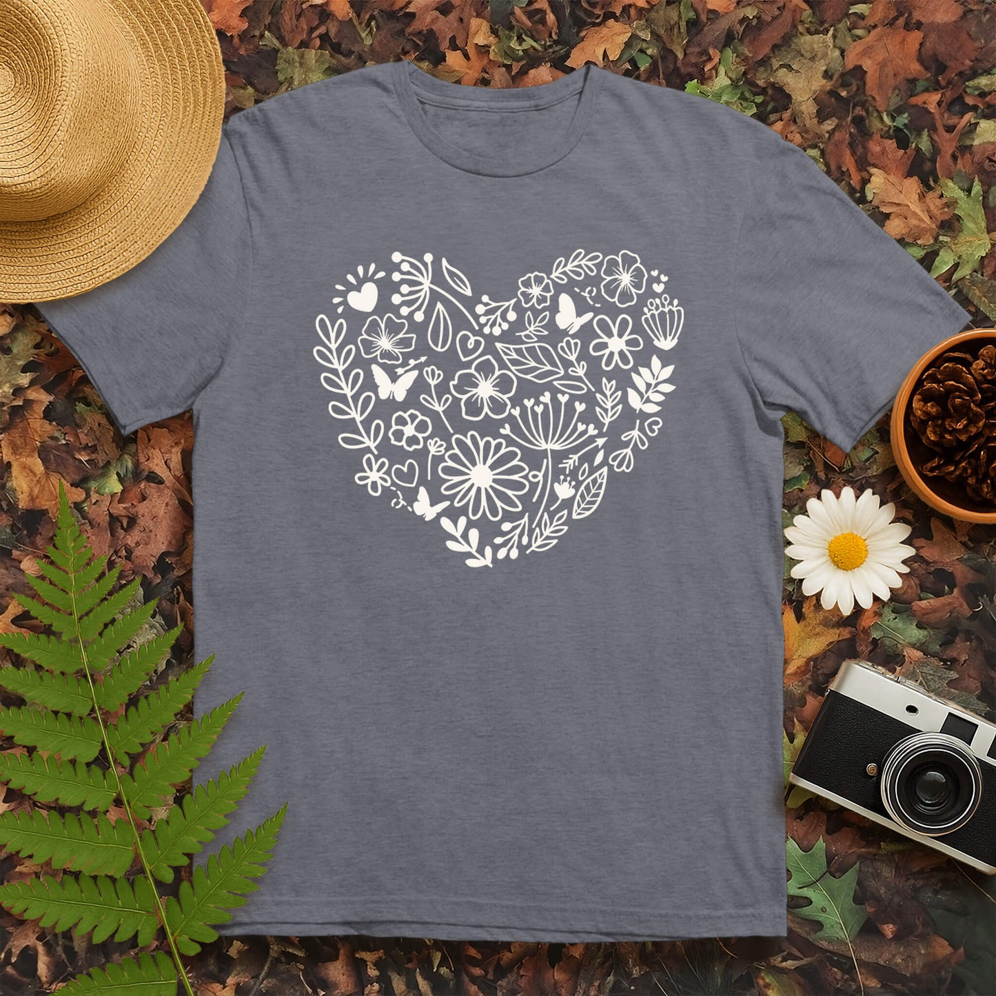 Heart Flowers T-Shirt