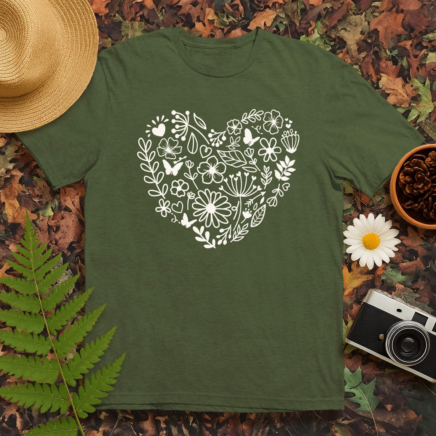 Heart Flowers T-Shirt