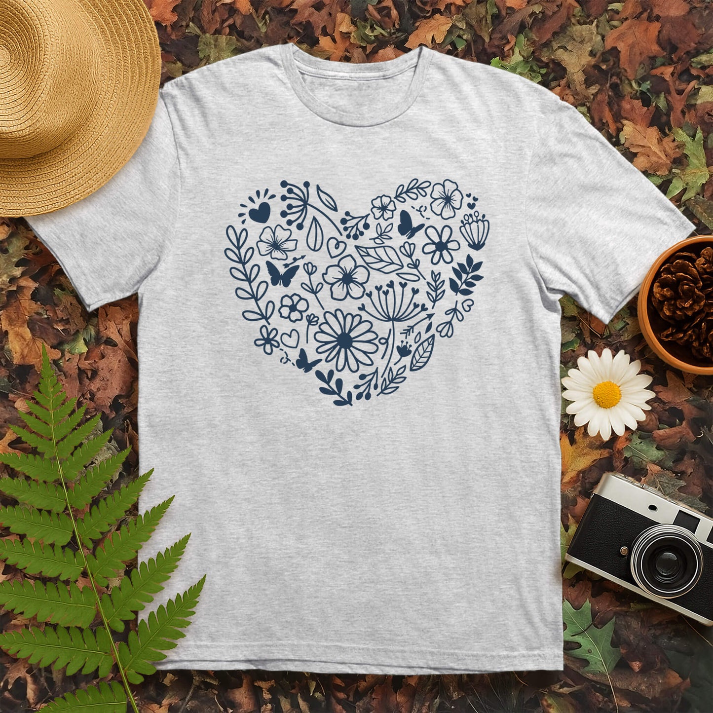 Heart Flowers T-Shirt