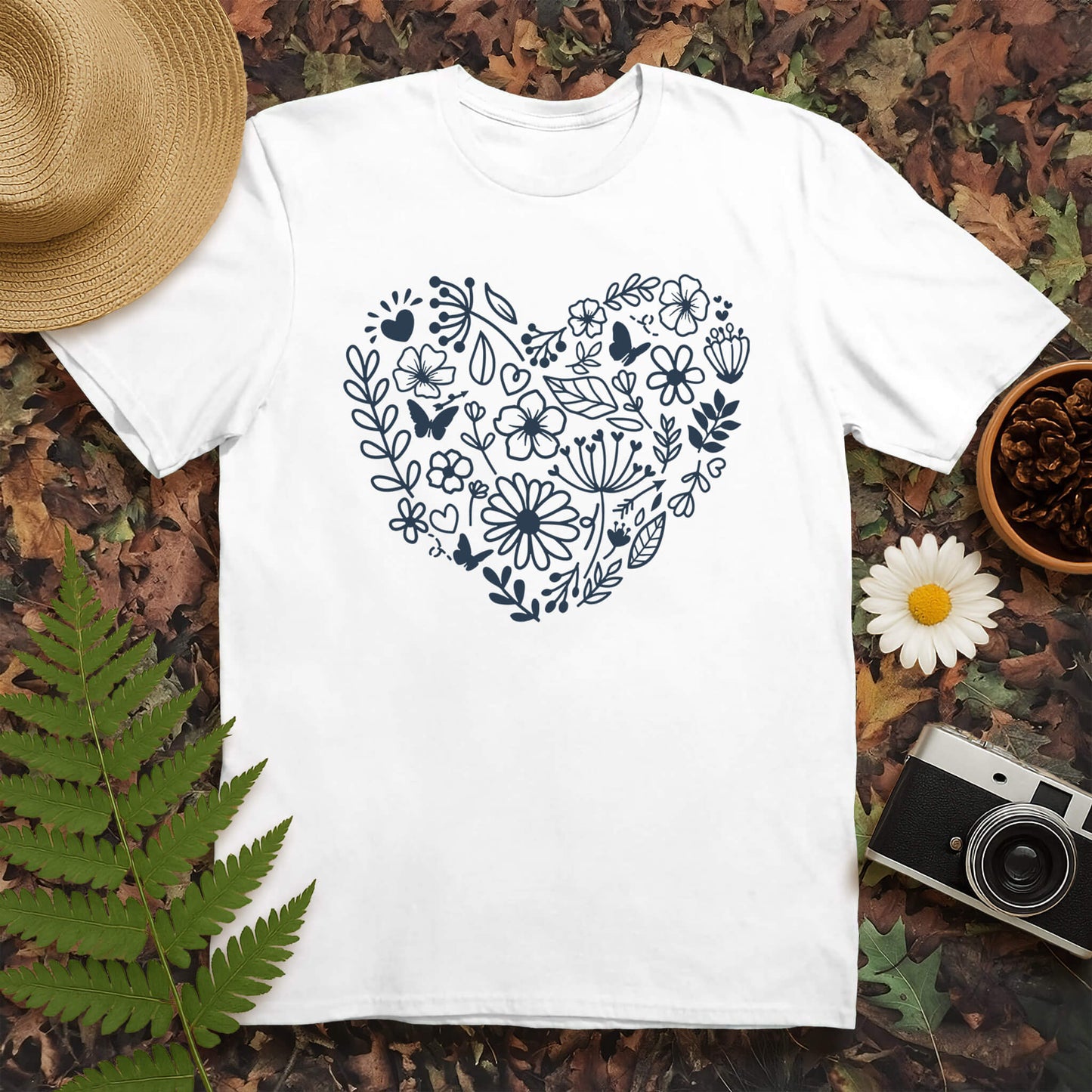Heart Flowers T-Shirt