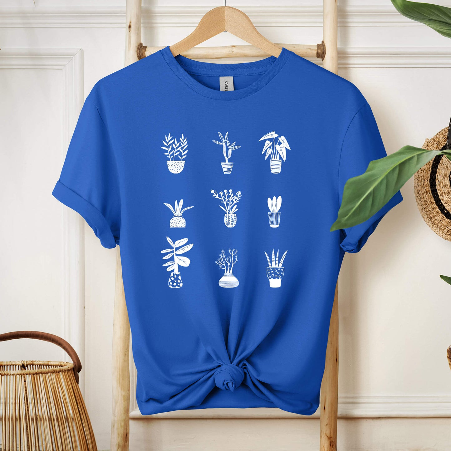015-09 Grid Plants Dark T-Shirt