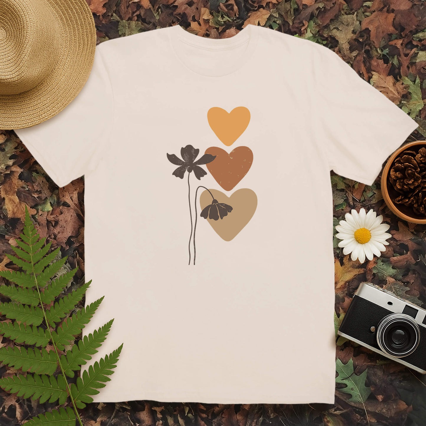 Floral Hearts T-Shirt