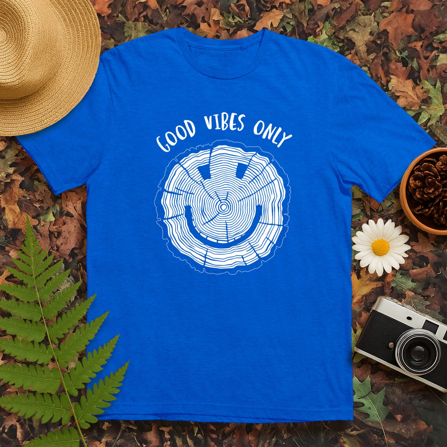 Good Vibes Only Tree Rings T-Shirt