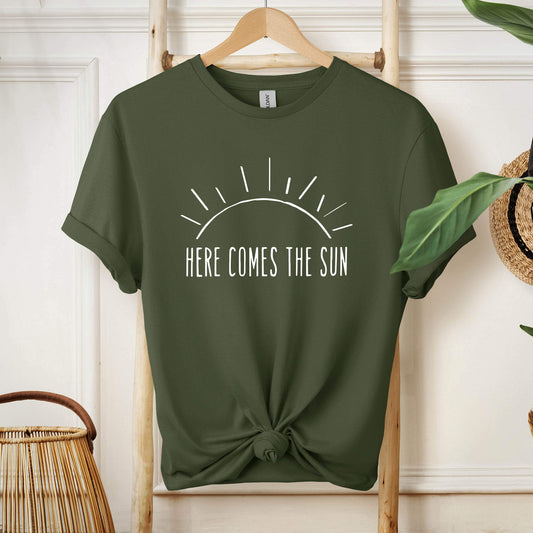 003-08 Here Comes The Sun BW Dark T-Shirt