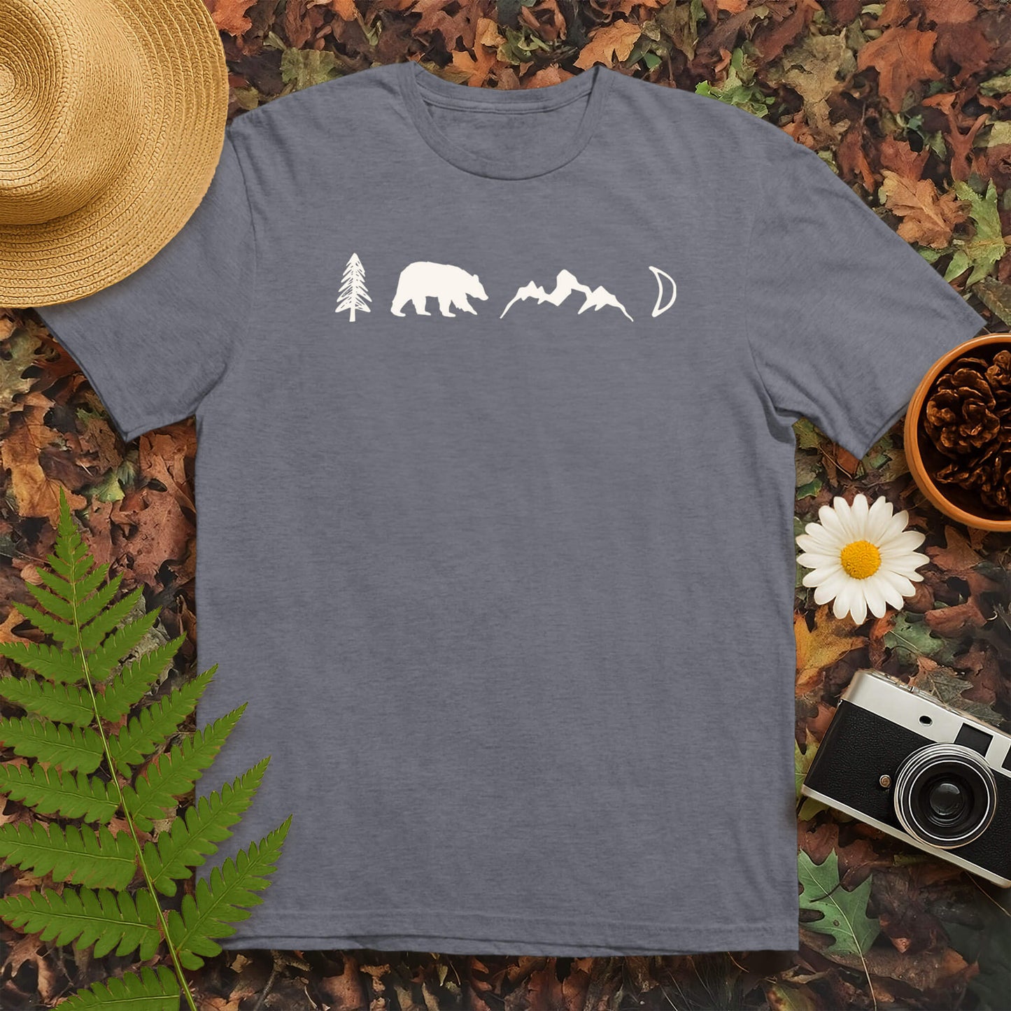 Tree Bear Mountain Moon T-Shirt
