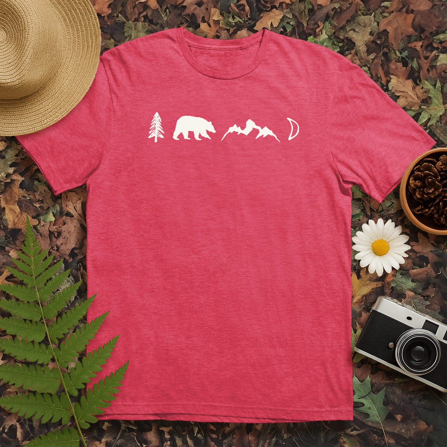 Tree Bear Mountain Moon T-Shirt