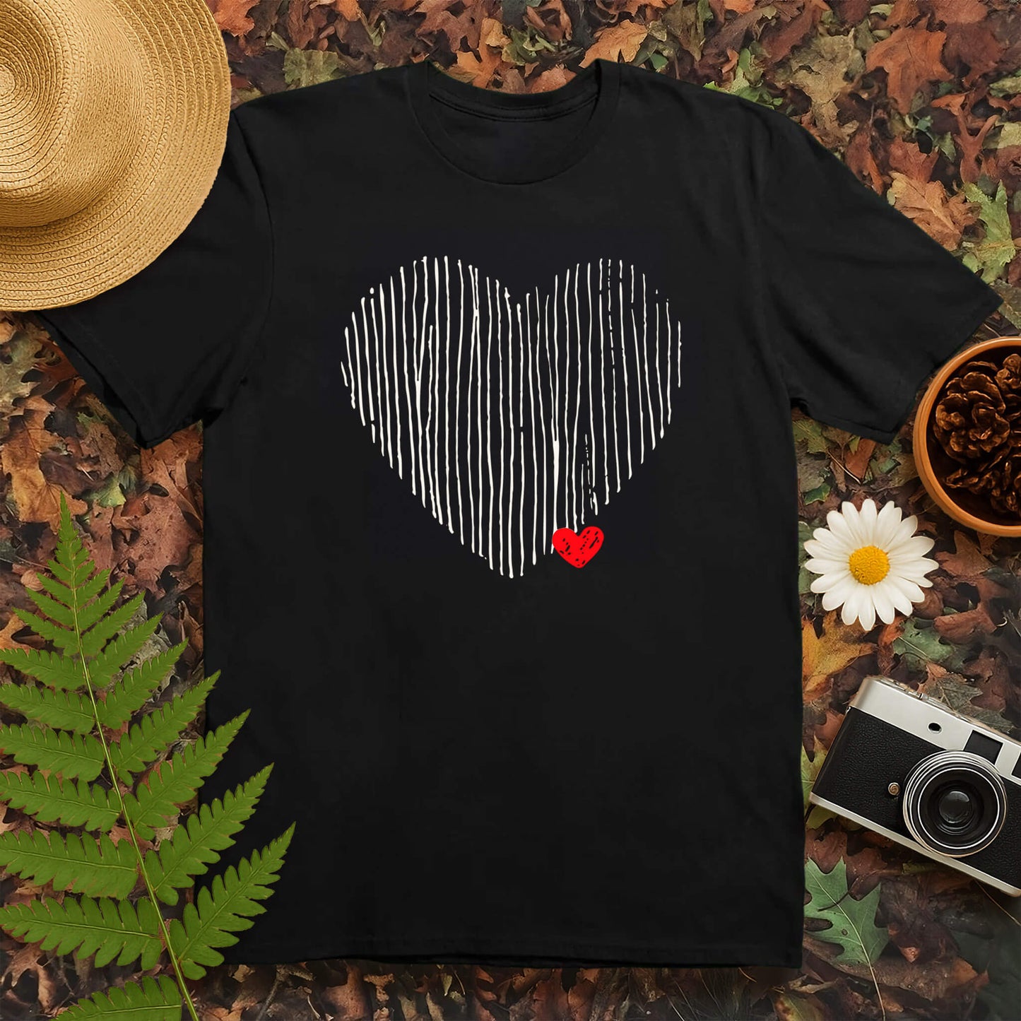 Lined Heart T-Shirt