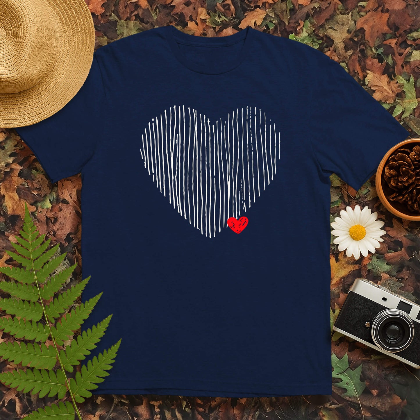 Lined Heart T-Shirt