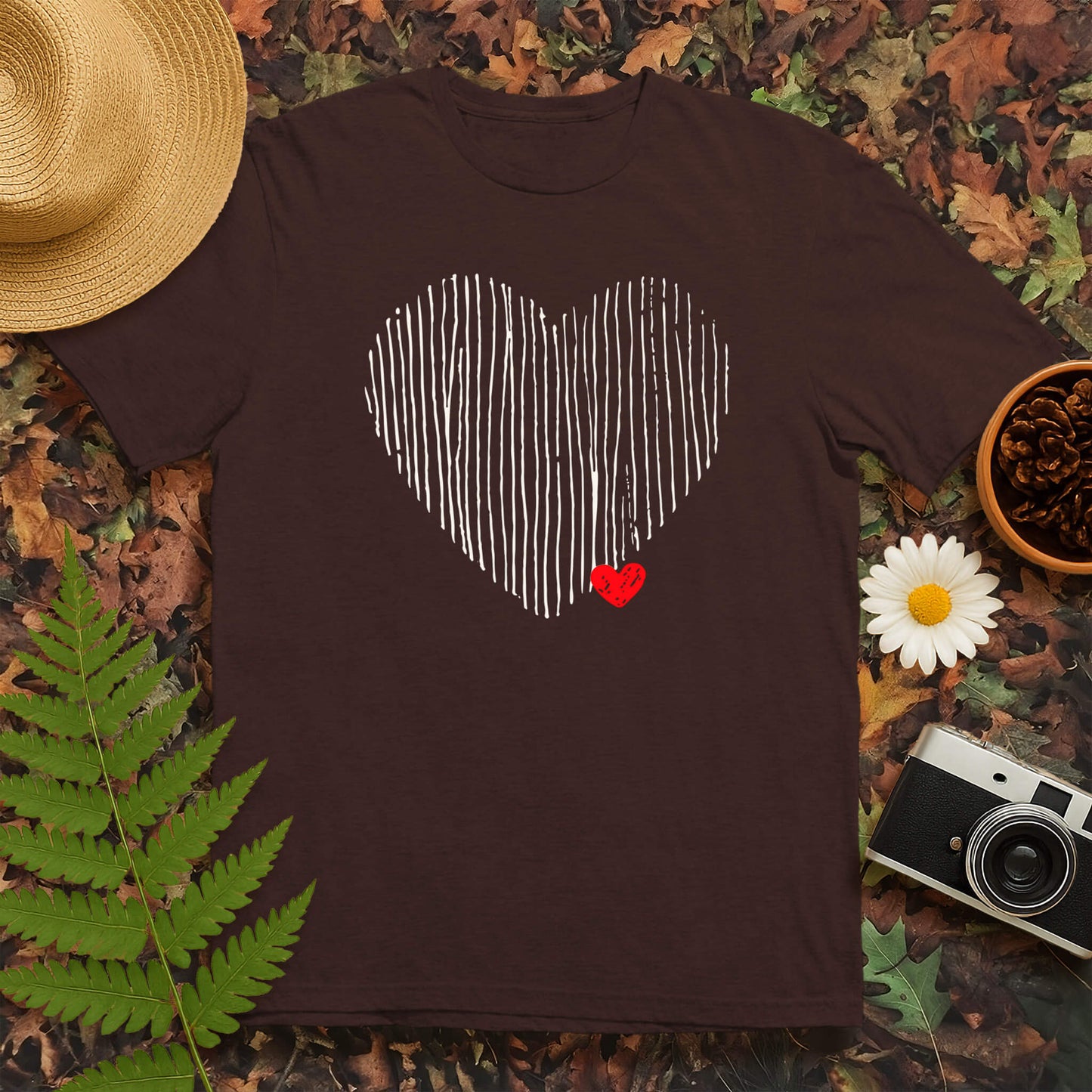 Lined Heart T-Shirt