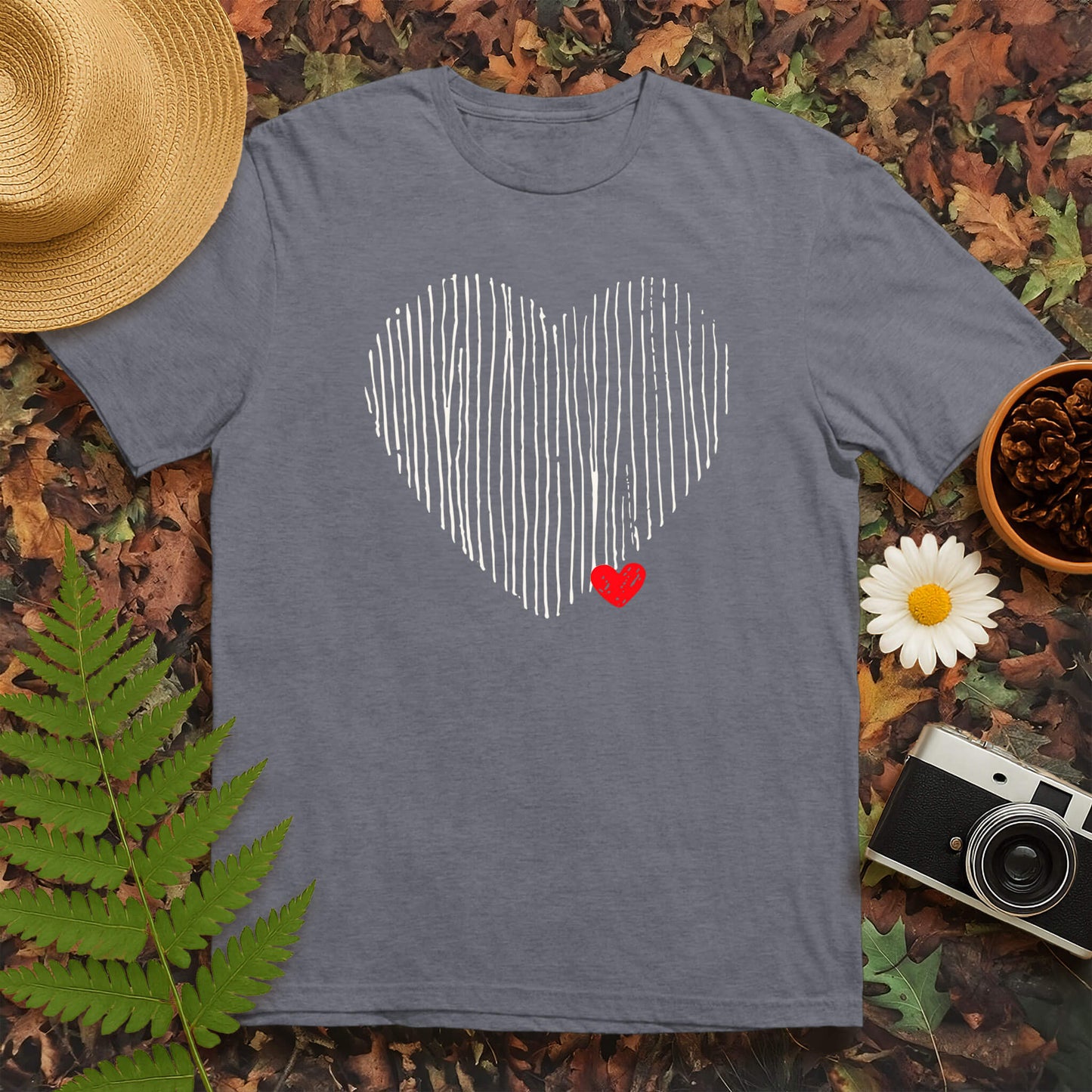 Lined Heart T-Shirt