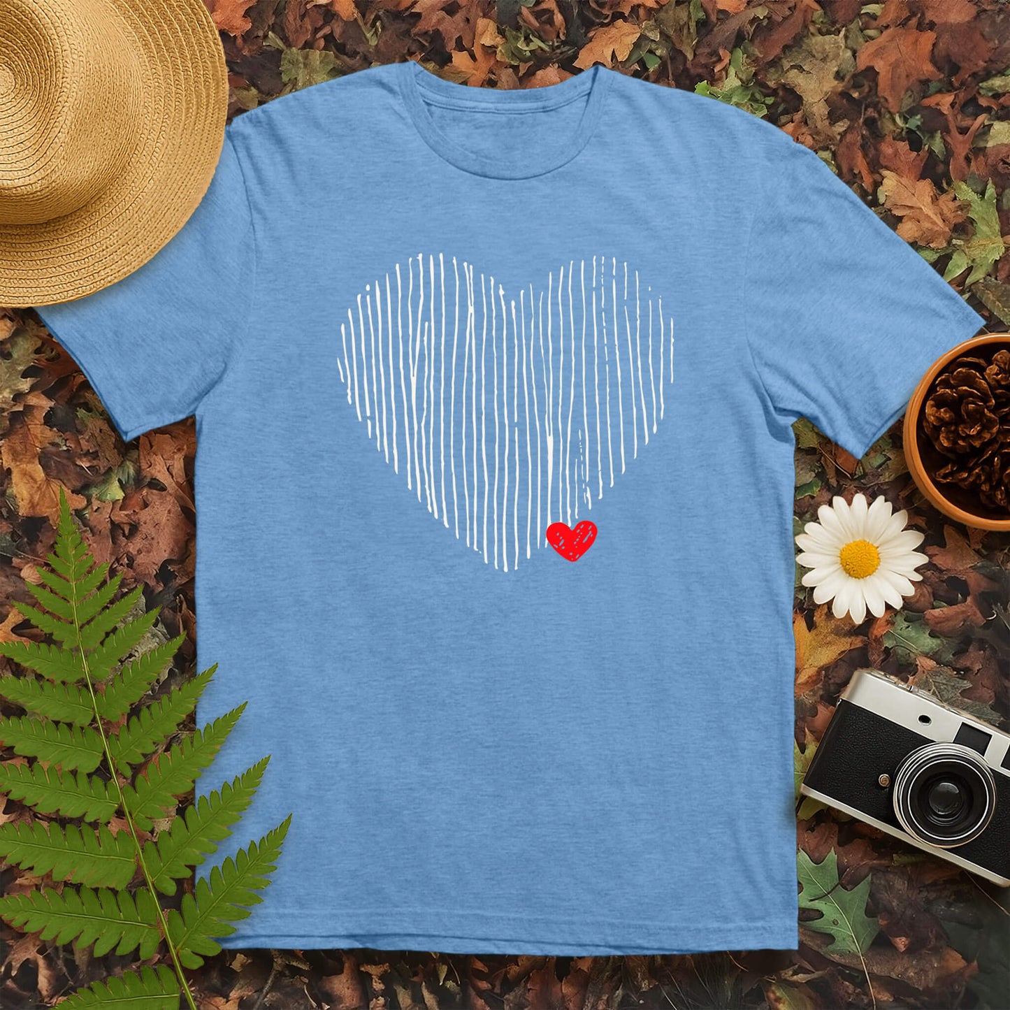 Lined Heart T-Shirt
