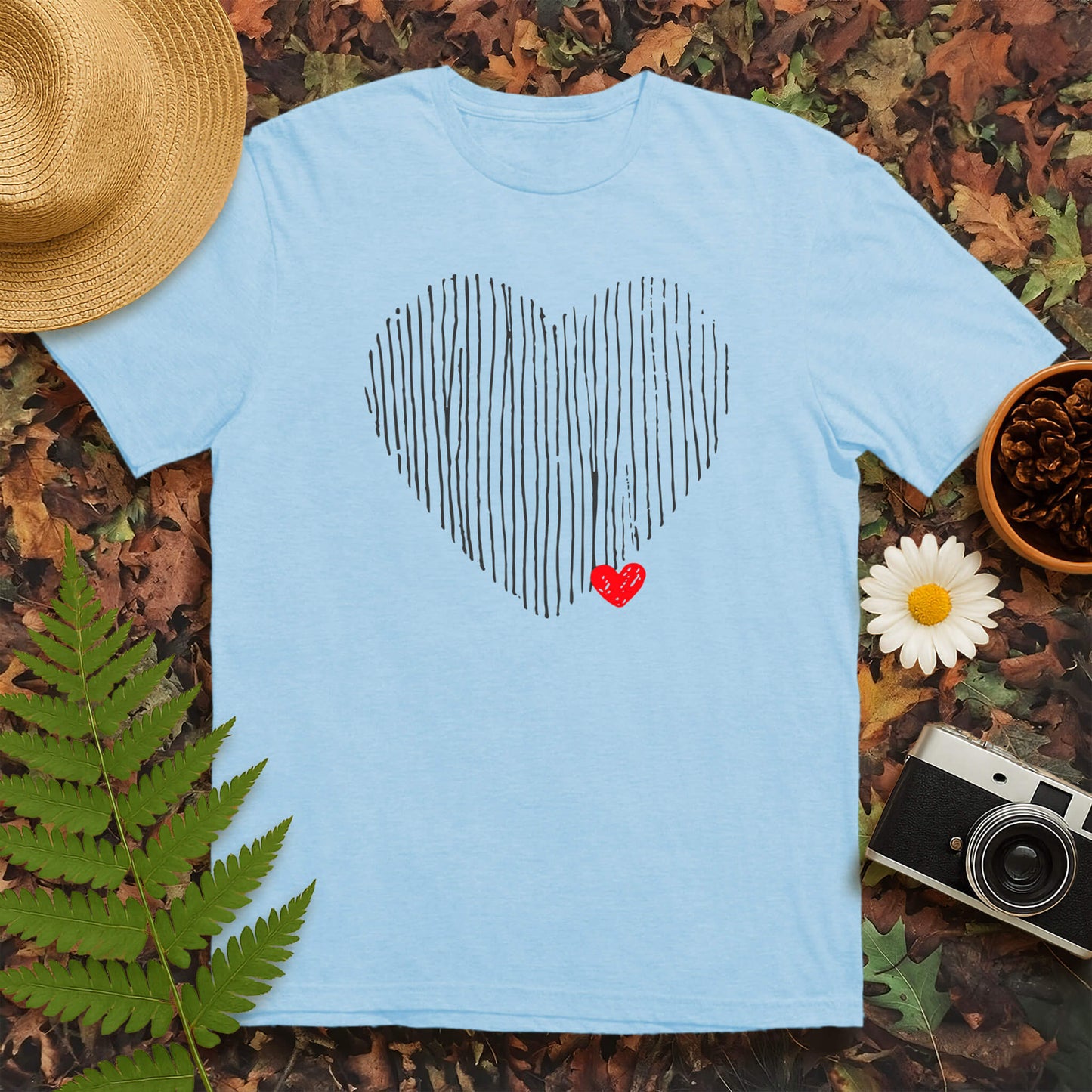 Lined Heart T-Shirt