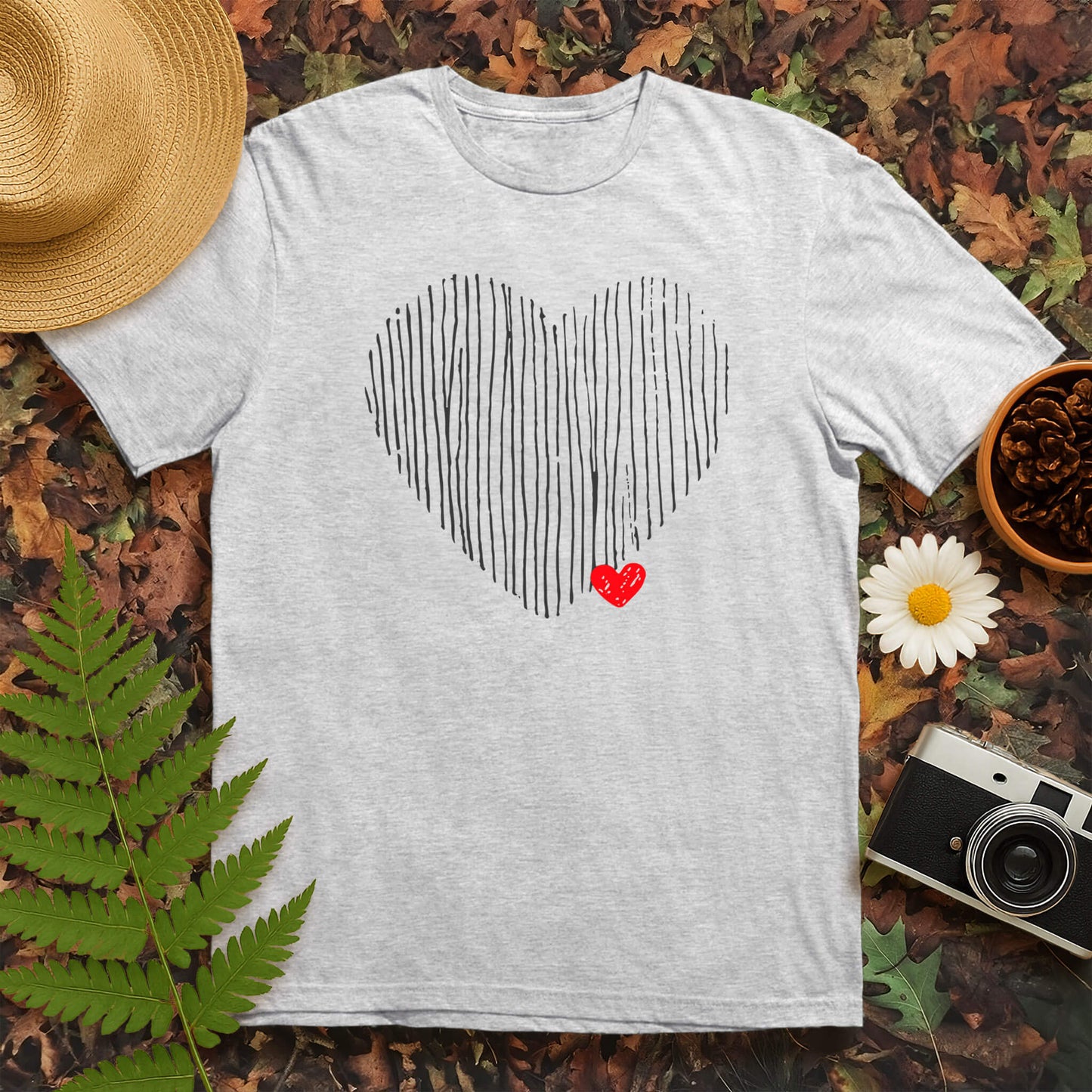Lined Heart T-Shirt