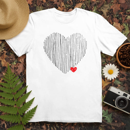 Lined Heart T-Shirt