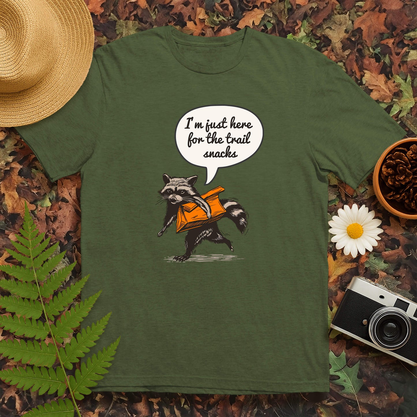 Just Here for the Trail Snacks T-Shirt