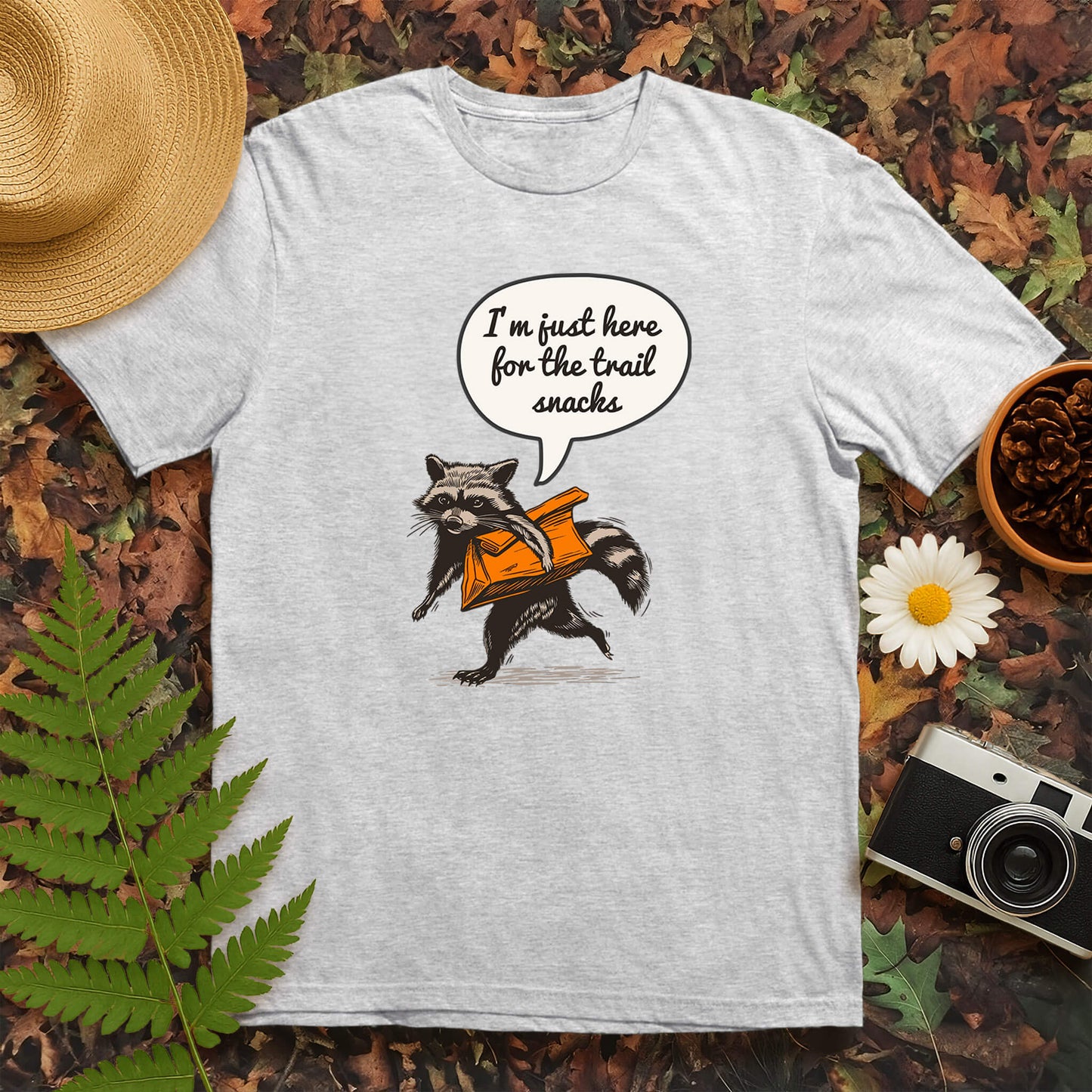 Just Here for the Trail Snacks T-Shirt