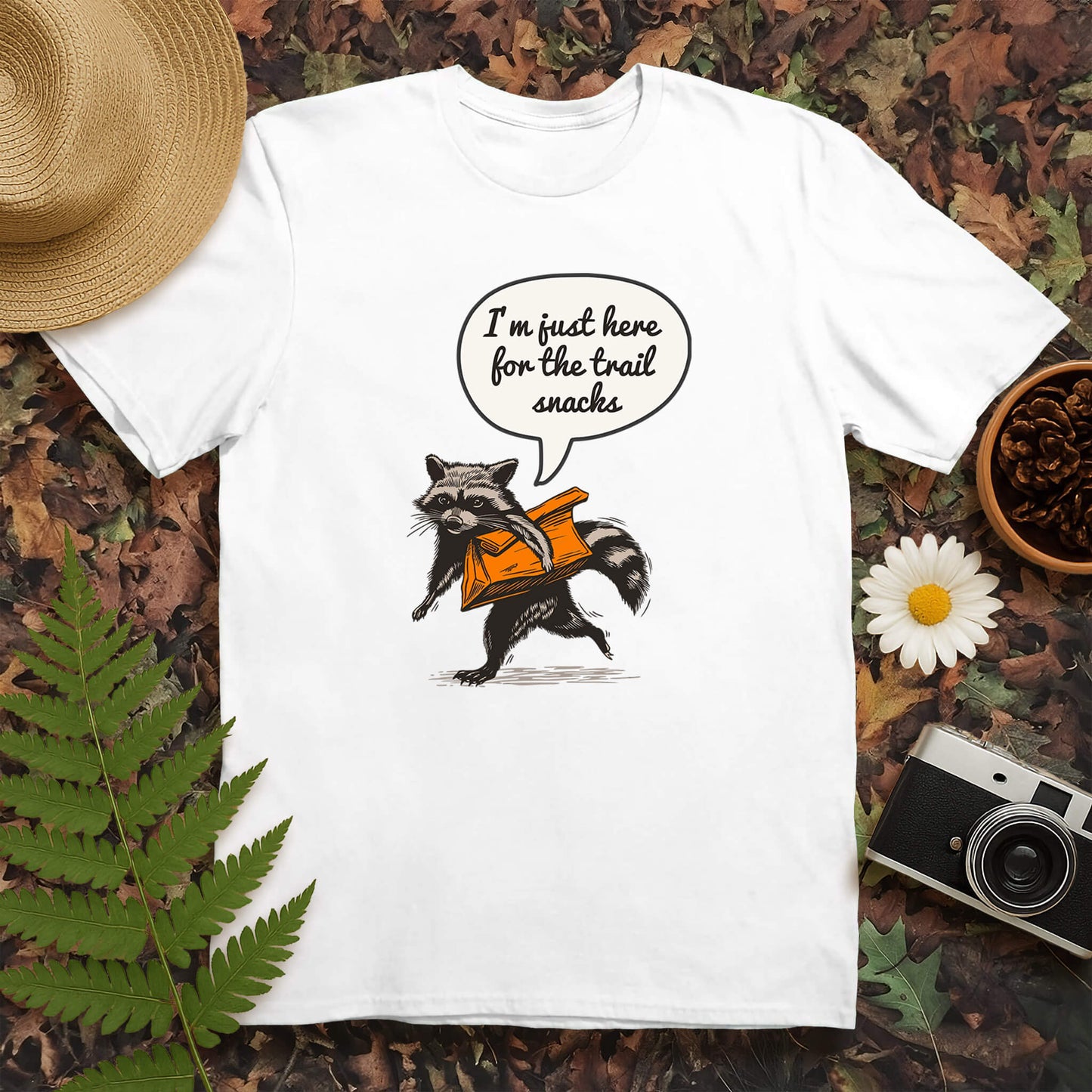 Just Here for the Trail Snacks T-Shirt